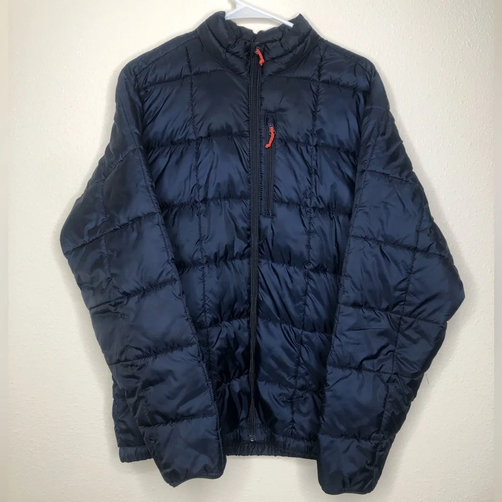 Free Assembly Men’s Puffer Jacket — Blue— Medium
